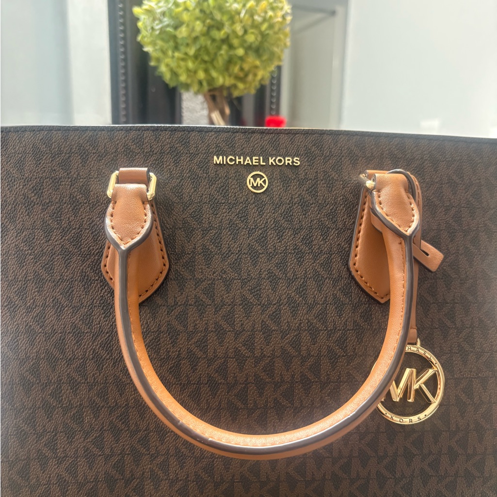 Michael Kors Signature Brown And Tan Tote